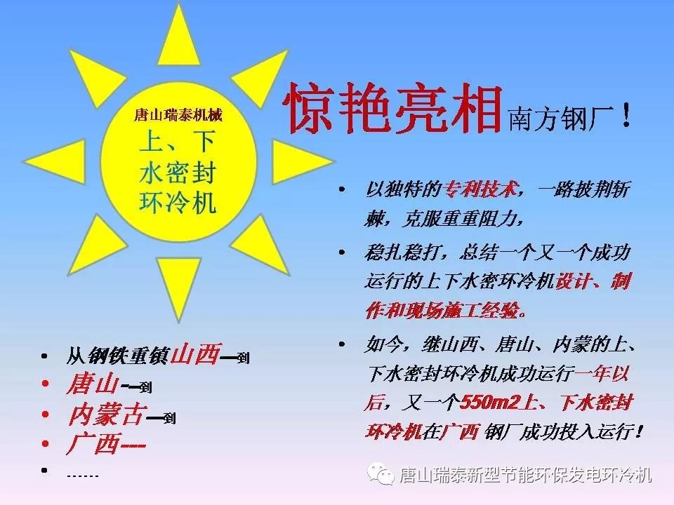 瑞泰機械zhuanli上、下水密封環冷機成功運行！